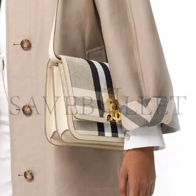 BURBERRY PLAID CROSSBODY BAG 80398571 (25.5*18.5*6.5cm)